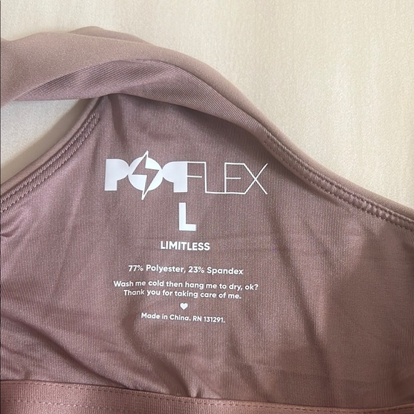 POPFLEX Match Point Zip-Up Mauve Sleeveless Active Workout Dress NEW with tags - Picture 6 of 8